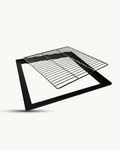 Grillaufsatz für The Only One Feuertonne – Grillset mit Edelstahl-Grillrost 42 x 42 cm & hitzebeständigem Grillrahmen