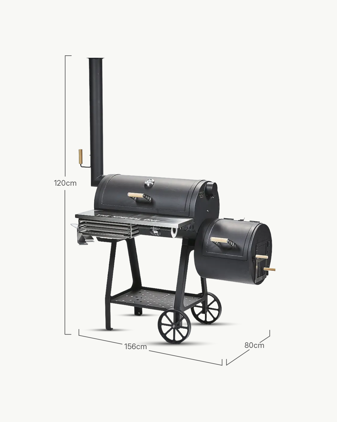 THE SMOKE ONE – Premium Offset Smoker aus 4 mm Stahl